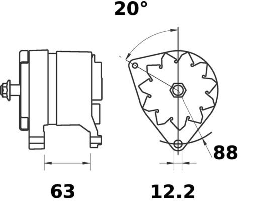 MAHLE MG 446 Alternator