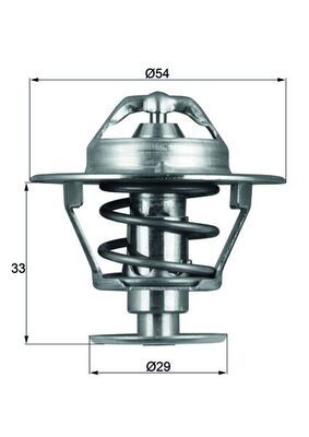 MAHLE TX 86 76D Thermostat, coolant