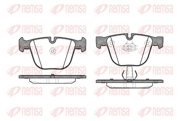 REMSA 0892.00 Brake pad set, disc brake