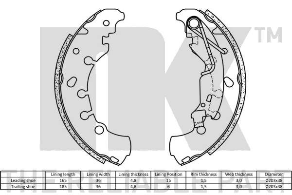 Brake Shoe Set-1