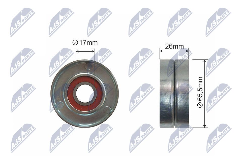 NTY RNK-MS-017 Tensioner pulley, v-ribbed belt