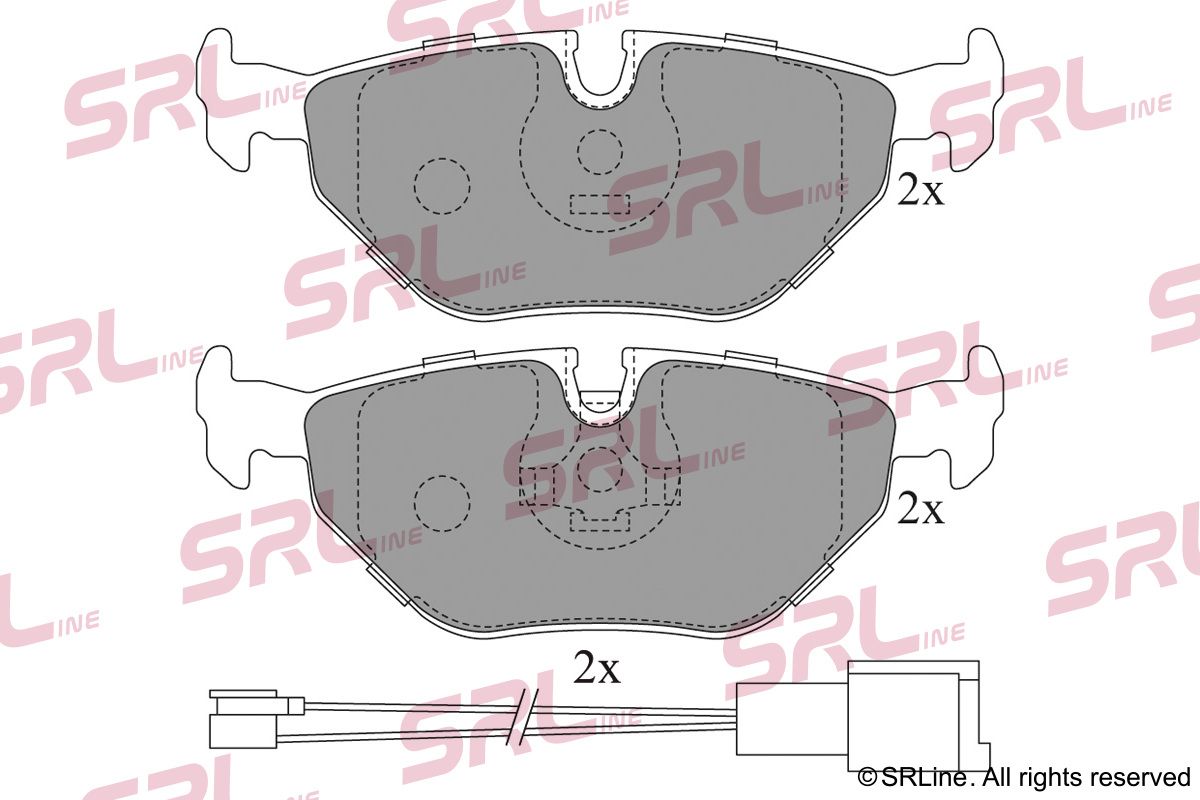 SRLINE S70-1081 Brake pad set, disc brake