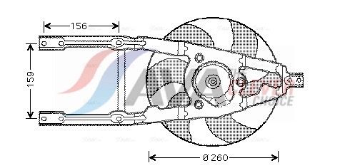 AVA CLEVER CHOICE FT7545 Fan, engine cooling