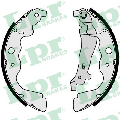 LPR 09890 Brake shoe set