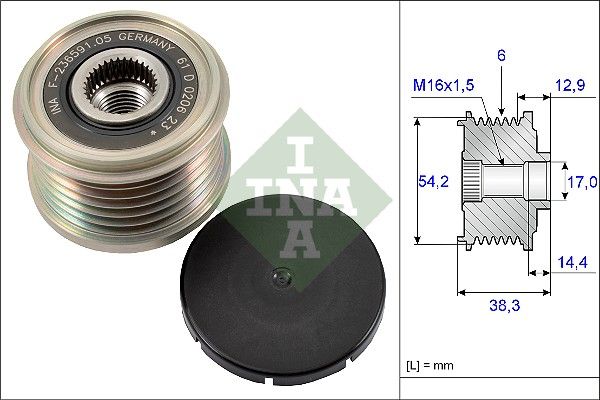 SCHAEFFLER INA 535 0194 10 Alternator freewheel clutch