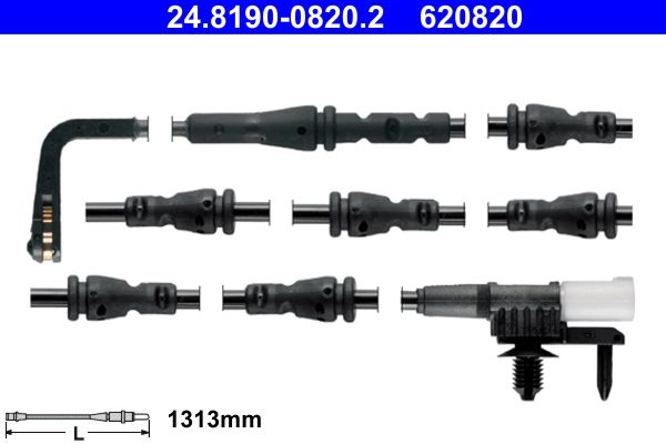Warning Contact, brake pad wear
