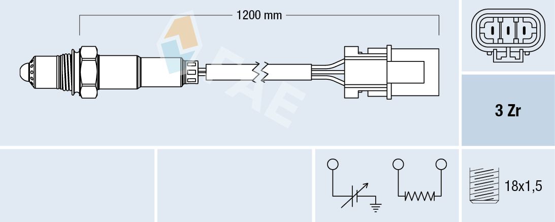 FAE 77231 Oxygen sensor