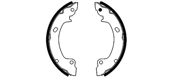TEXTAR 91045600 Brake shoe set