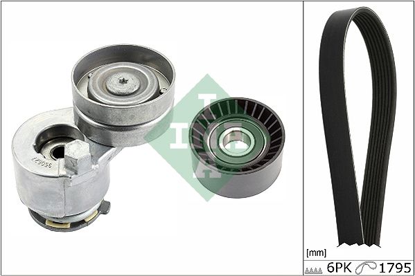 SCHAEFFLER INA 529 0124 10 V-ribbed belt set
