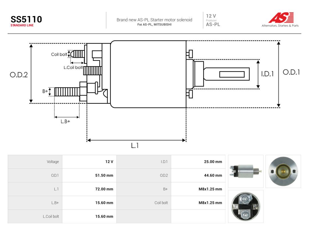 Solenoid Switch, starter-3
