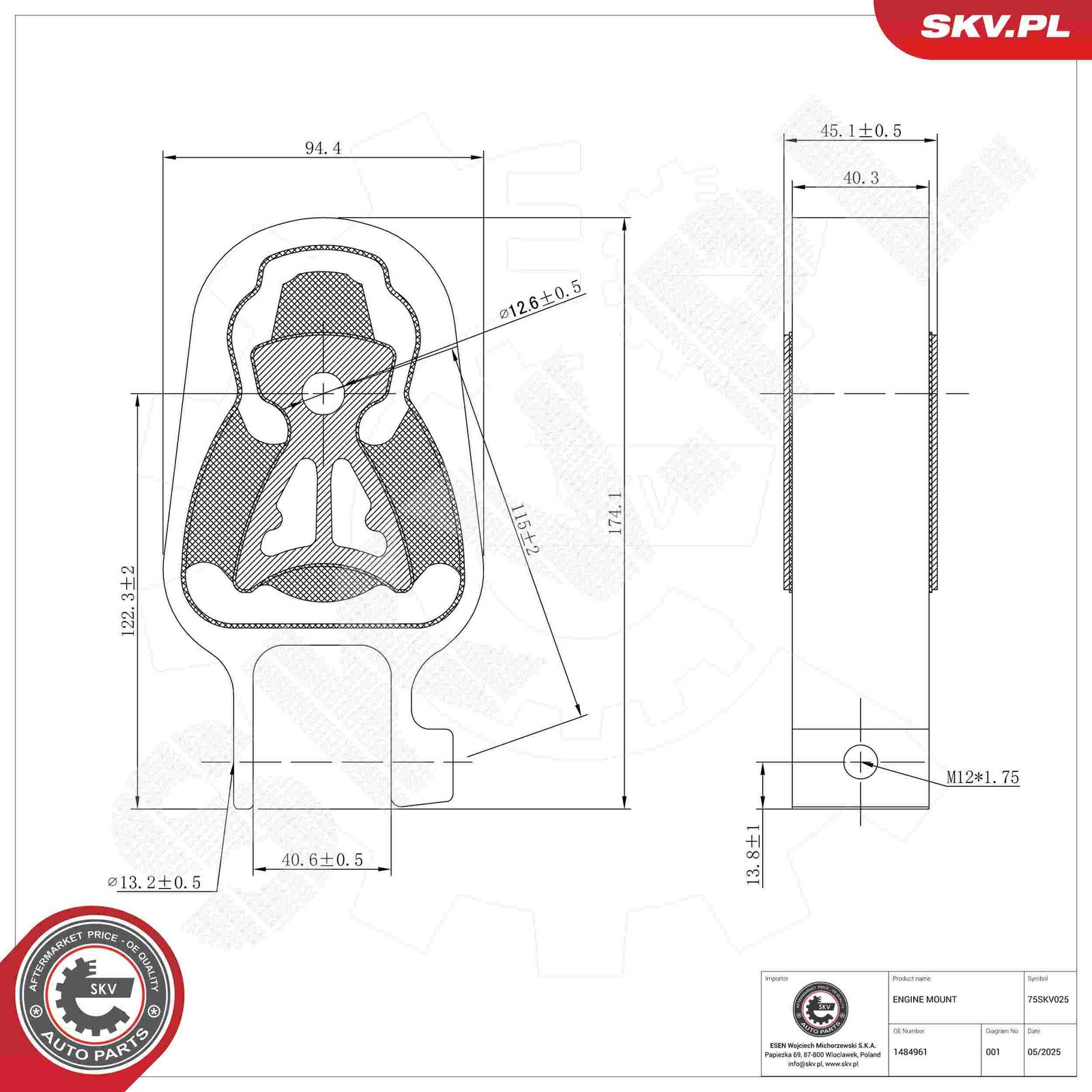 Mounting, engine-4
