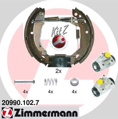 ZIMMERMANN 20990.102.7 Brake shoe set