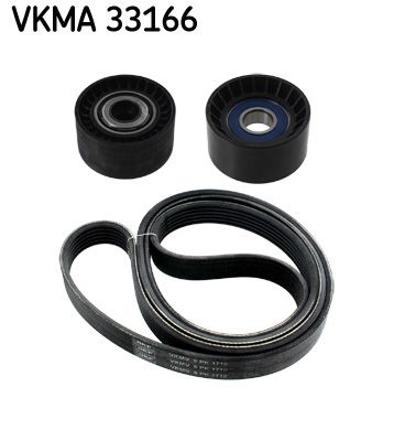 SKF VERTEVO VKMA 33166 V-ribbed belt set