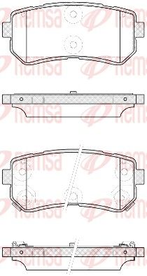 REMSA 1209.42 Brake pad set, disc brake