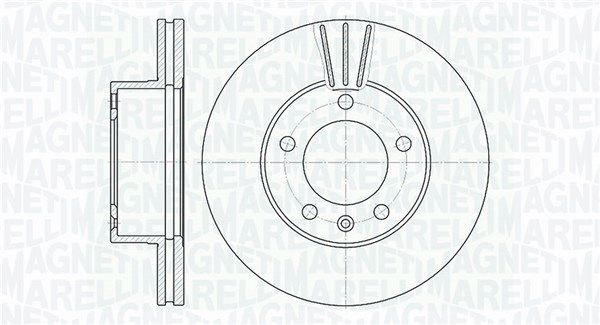 MAGNETI MARELLI 361302040160 Brake disc