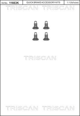 TRISCAN 8105 116004 Screw set, brake disc