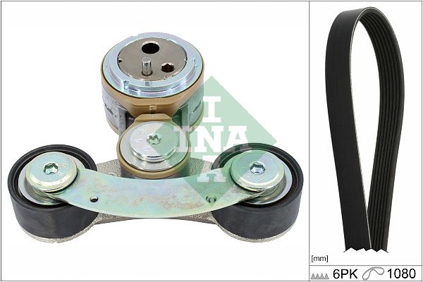 SCHAEFFLER INA 529 0537 10 V-ribbed belt set