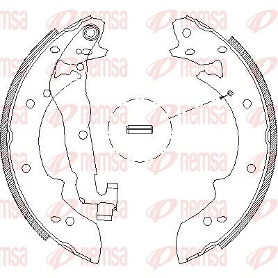 REMSA 4027.02 Brake shoe