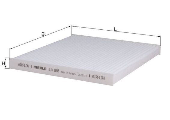 KNECHT LA 898 Filtras, salono oras