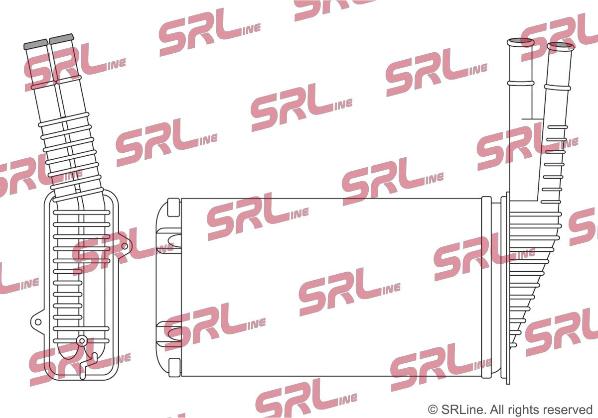 SRLINE 2301N8-2 Heat exchanger, interior heating