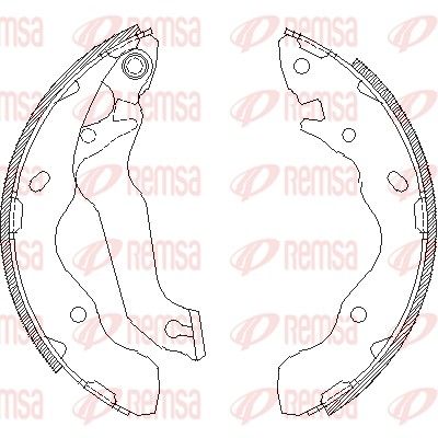 REMSA 4141.00 Brake shoe