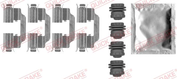 QUICK BRAKE 109-0012 Accessory kit, disc brake pad