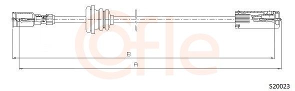 COFLE S20023 Speedometer cable