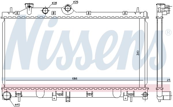 Radiator, engine cooling-4
