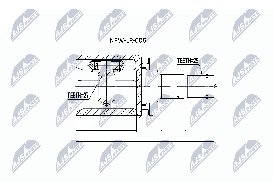 NTY NPW-LR-006 Joint kit, drive shaft