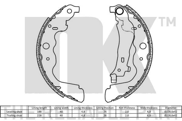 Brake Shoe Set-1