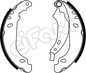 CIFAM 153-356 Brake shoe set