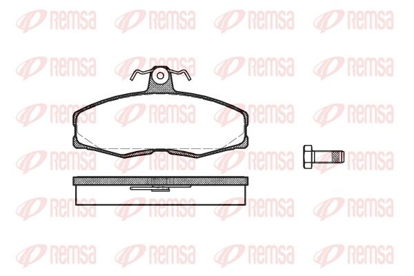 REMSA 0154.00 Brake pad set, disc brake
