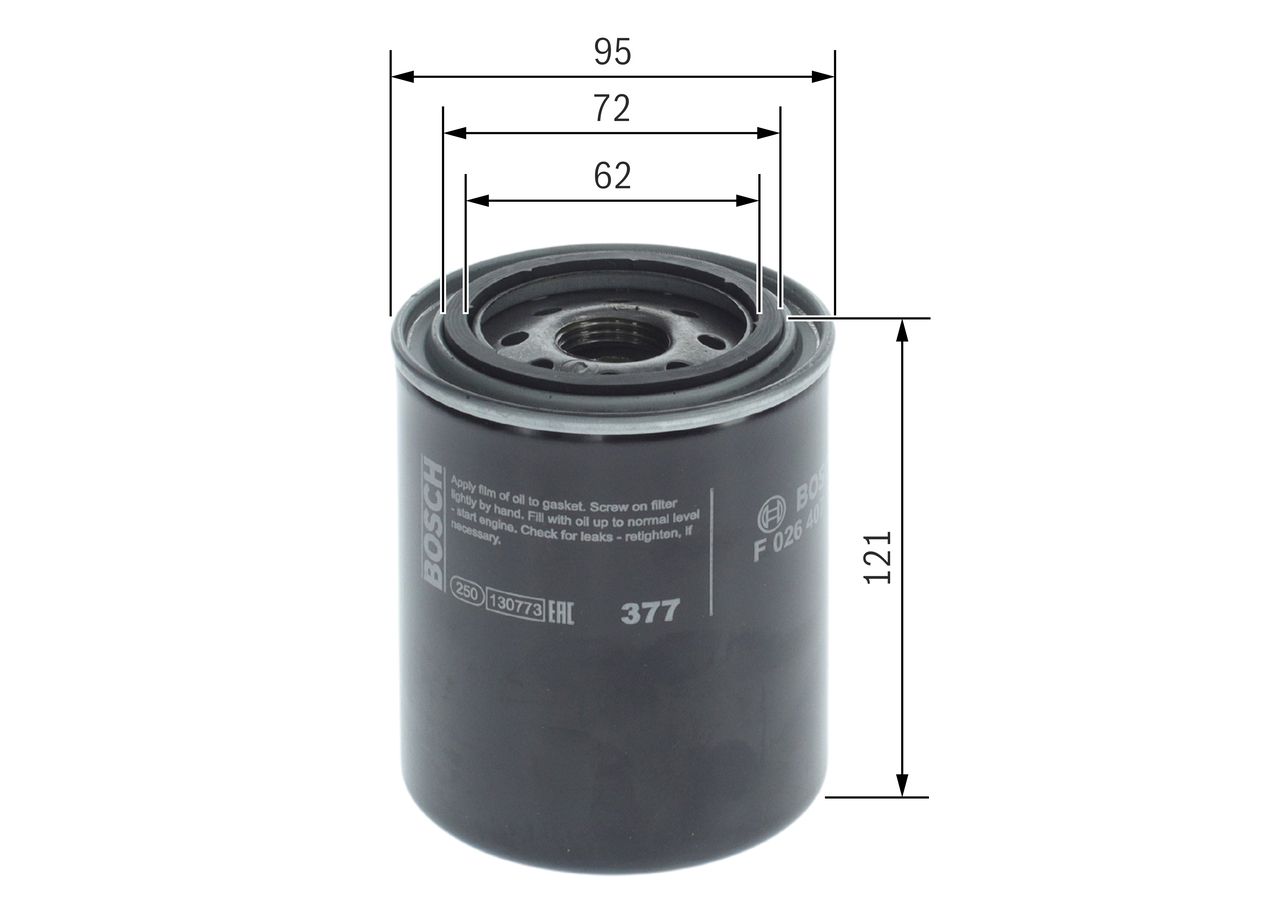BOSCH F 026 407 198 Oil filter