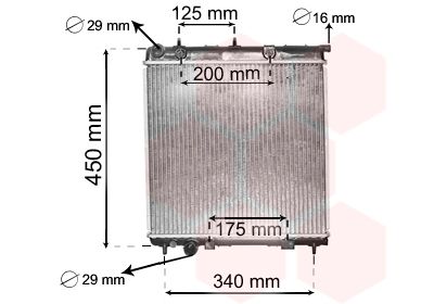 VAN WEZEL 40002288 Radiator, engine cooling