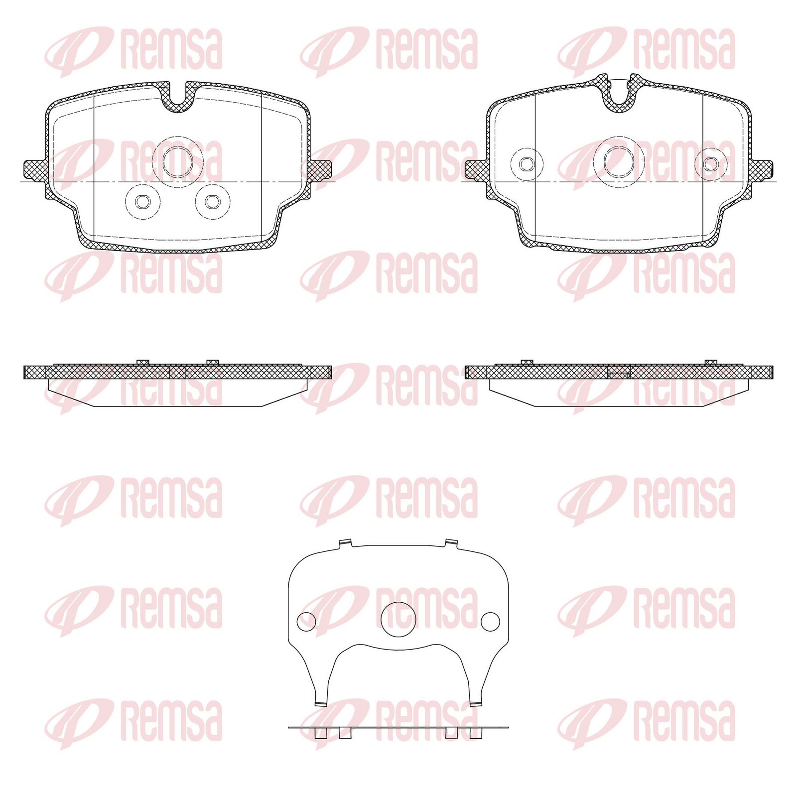 REMSA X2048.00 Brake pad set, disc brake