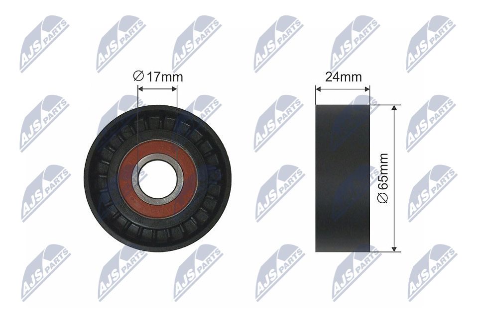 NTY RNK-AU-012 Tensioner pulley, v-ribbed belt