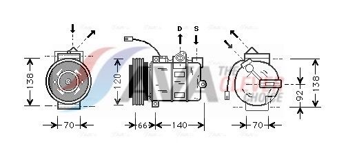 AVA CLEVER CHOICE AIAK150 Compressor, air conditioning