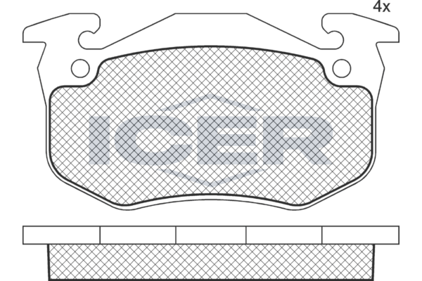 ICER 180723-204 Brake pad set, disc brake
