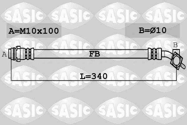 SASIC 6606220 Brake hose