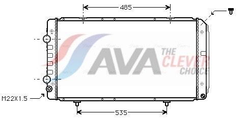 AVA CLEVER CHOICE PEA2146 Radiator, engine cooling