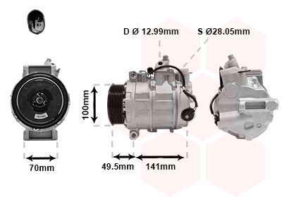 VAN WEZEL 3000K476 Compressor, air conditioning