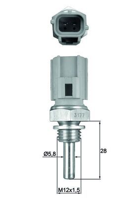 Sensor, coolant temperature
