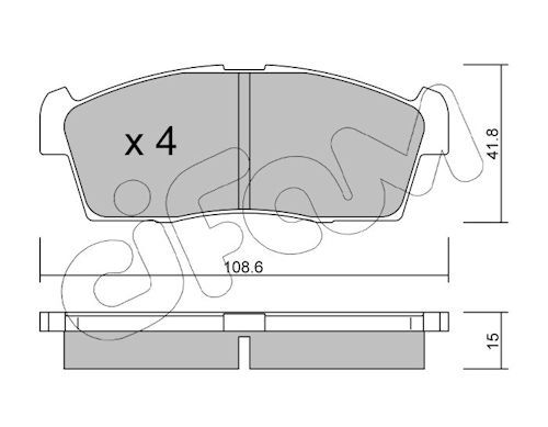 CIFAM 822-439-0 Brake pad set, disc brake