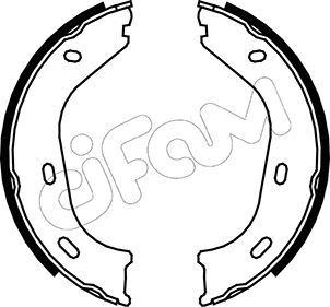 CIFAM 153-232 Brake shoe set, parking brake