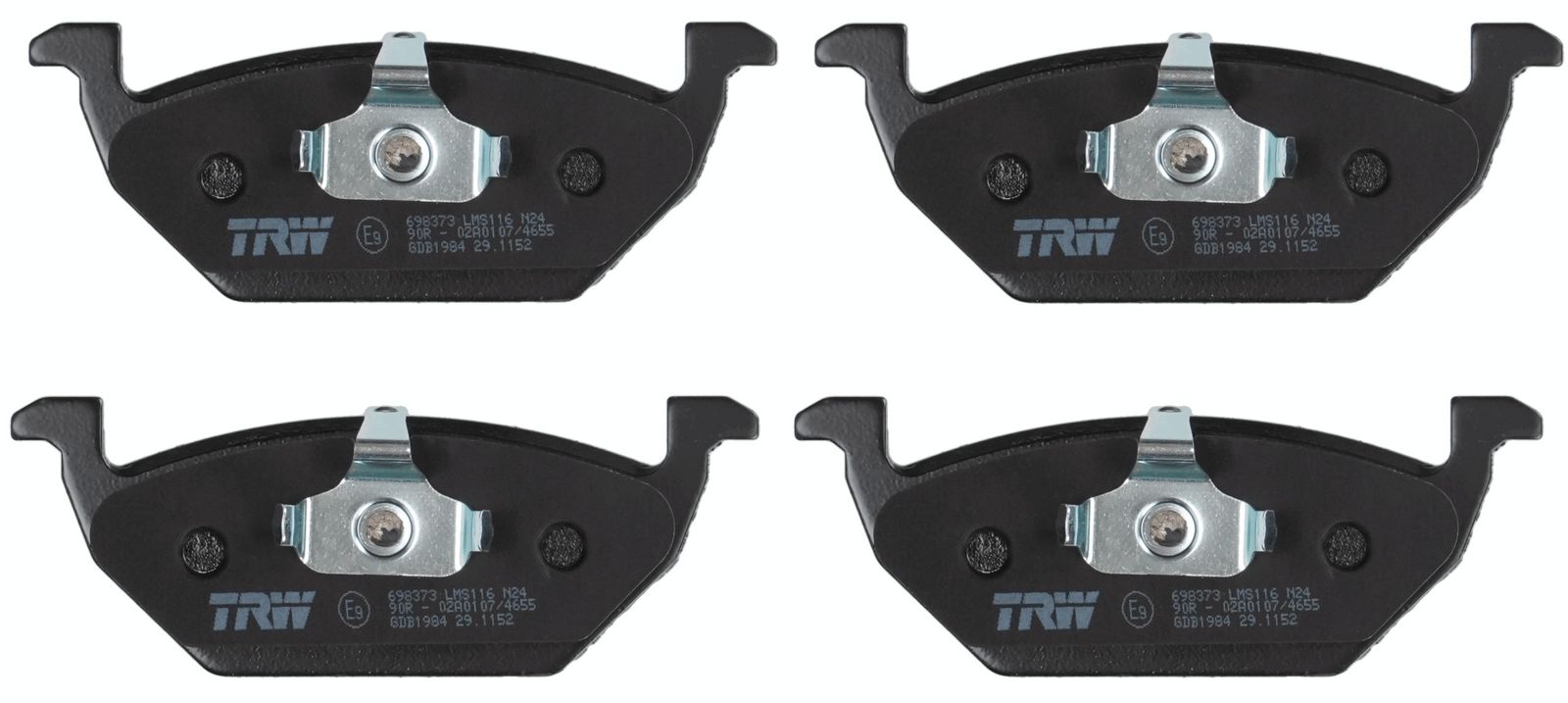 TRW GDB1984 Stabdžių trinkelių rinkinys, diskinis stabdys