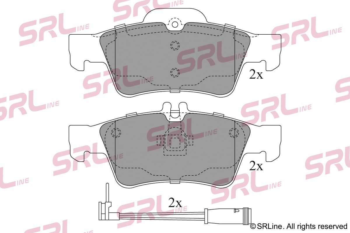 SRLINE S70-1193 Brake pad set, disc brake