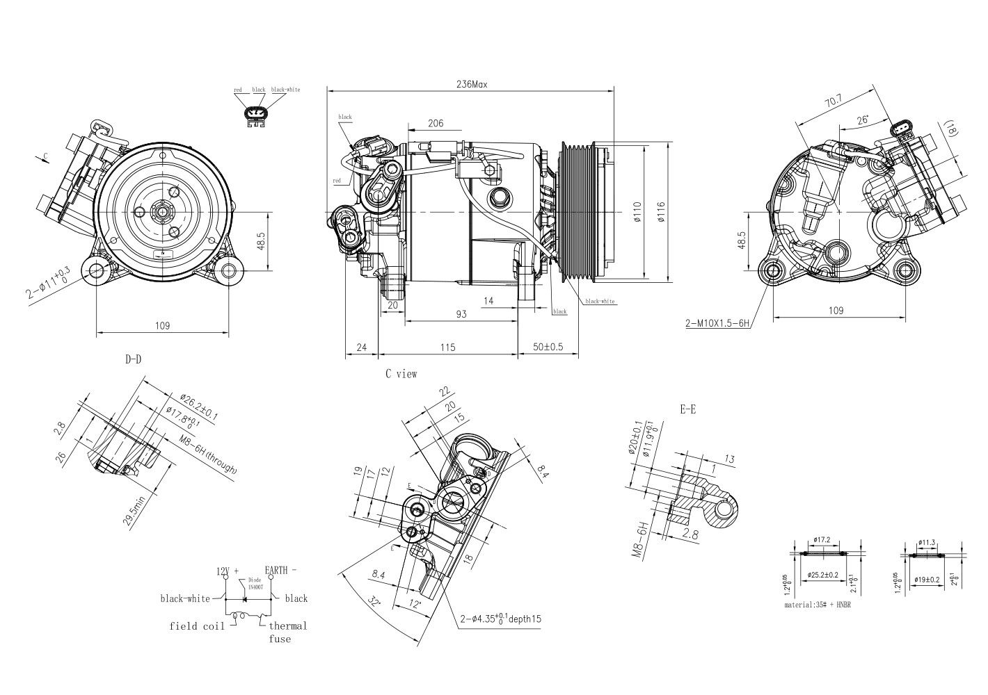 Compressor, air conditioning-5