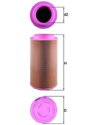 MAHLE LX 2020 Air filter