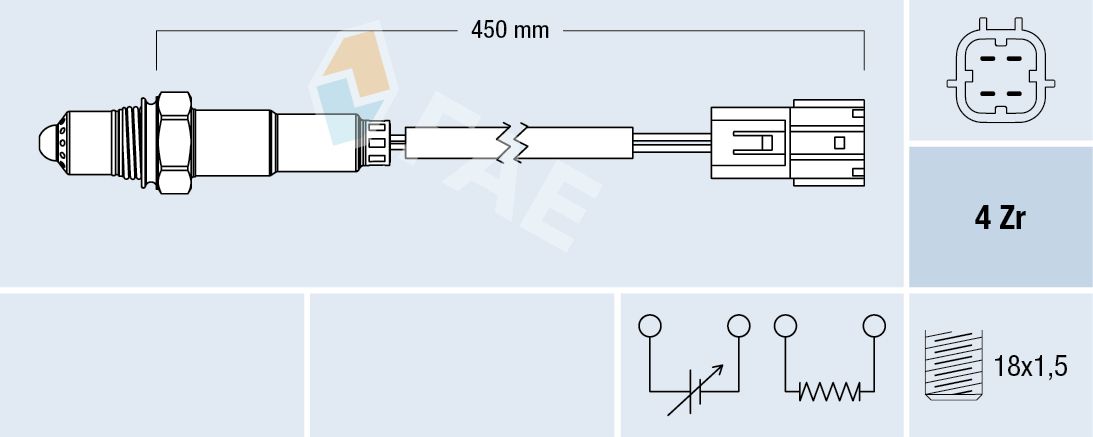 FAE 77393 Oxygen sensor