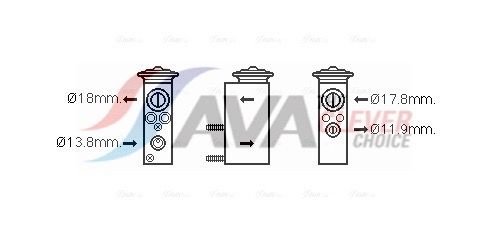 AVA CLEVER CHOICE MS1599 Expansion valve, air conditioning